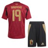 Conjunto (Camiseta+Pantalón Corto) Bélgica Bakayoko 19 Primera Equipación Euro 2024 - Niño